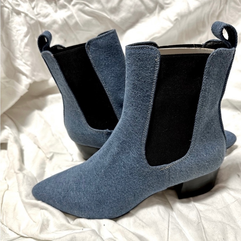 Denim Booties